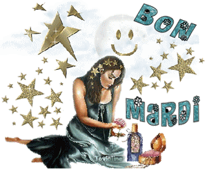 Gif animé Bon mardi femme